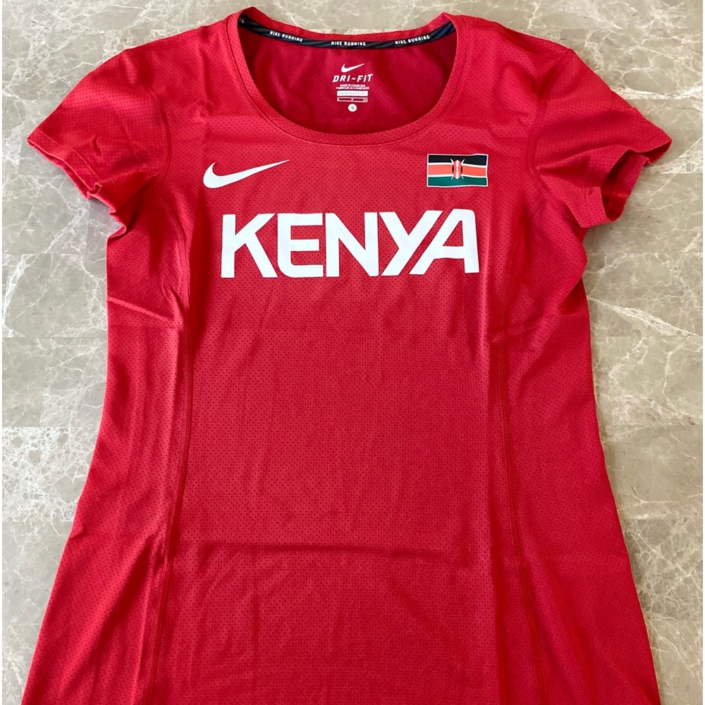 NWOT Nike Kenya Women's Size S Track & Field Running Shirt Dri-Fit 801474 RARE